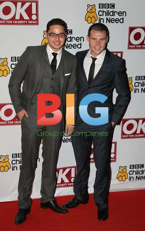 Adam Thomas and Danny Miller at Children in Need Gala