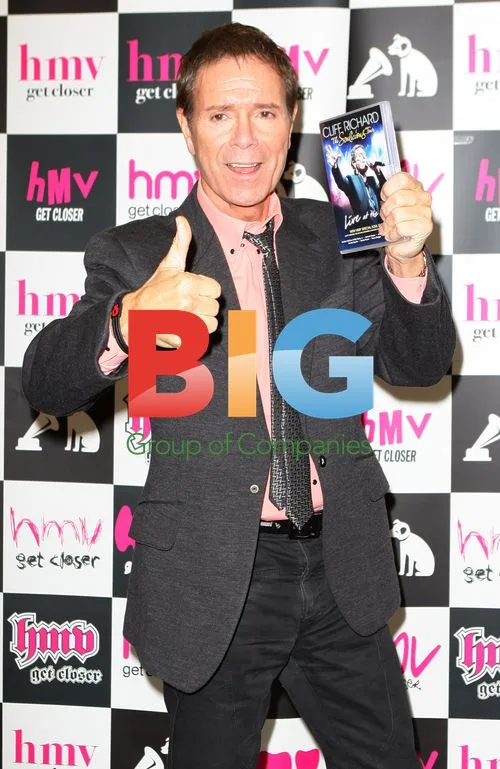 Cliff Richard Signing Copies at HMV in Birmingham