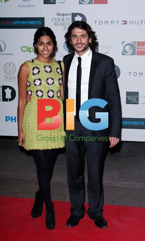 Meryl Fernandes and Marc Elliott at Fashion Awards