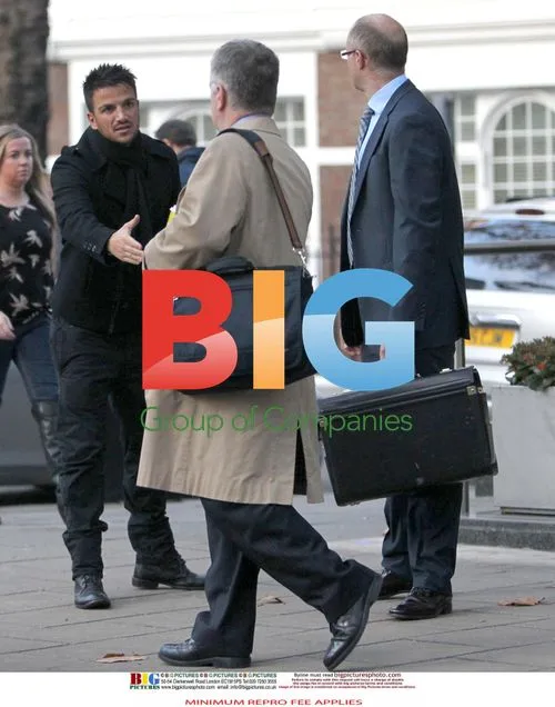 Katie Price and Peter Andre Leave Lawyer's Office