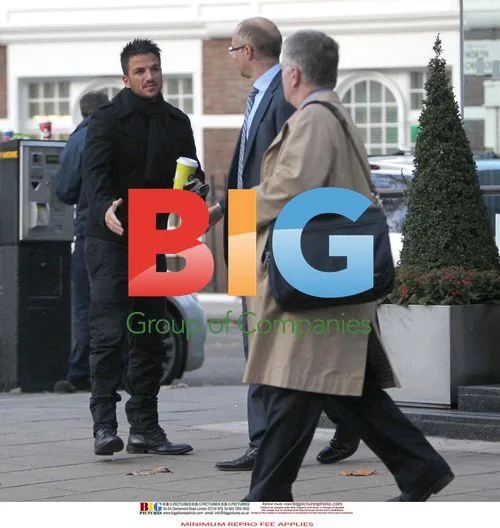 Katie Price and Peter Andre Leave Lawyers Office