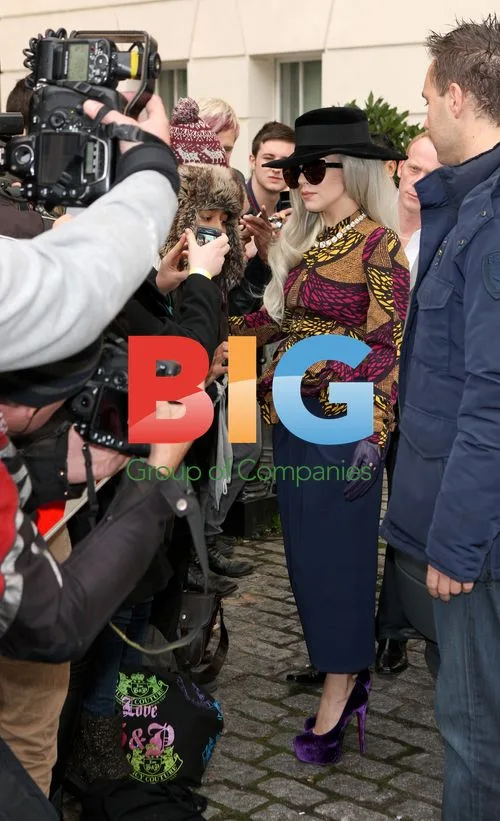 Lady Gaga Leaving London Hotel