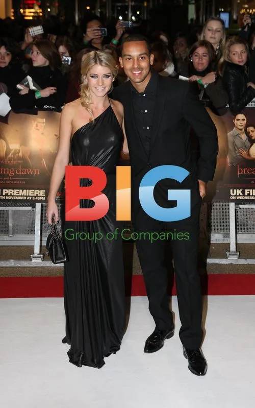 Melanie Slade and Theo Walcott at Twilight Premiere