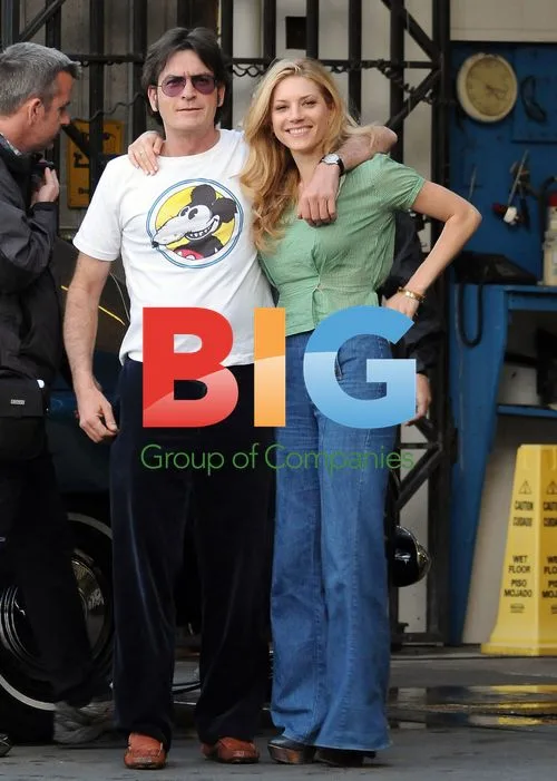 Charlie Sheen and Katheryn Winnick at Car Wash
