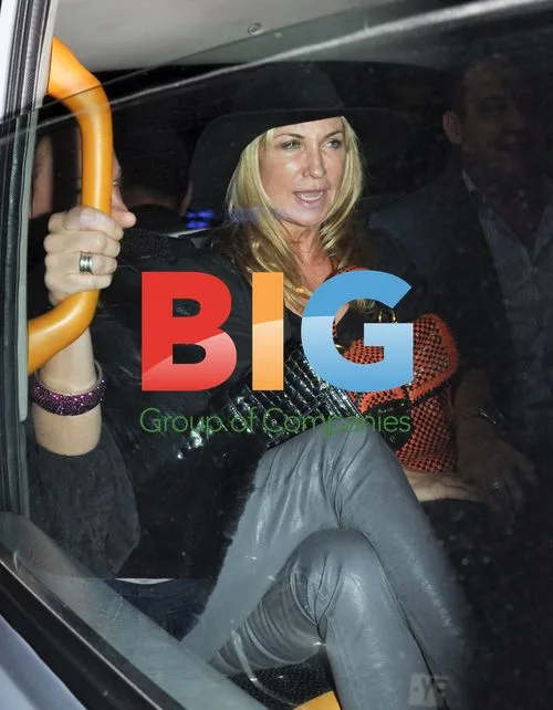 Meg Matthews Leaving Arts Bar in London