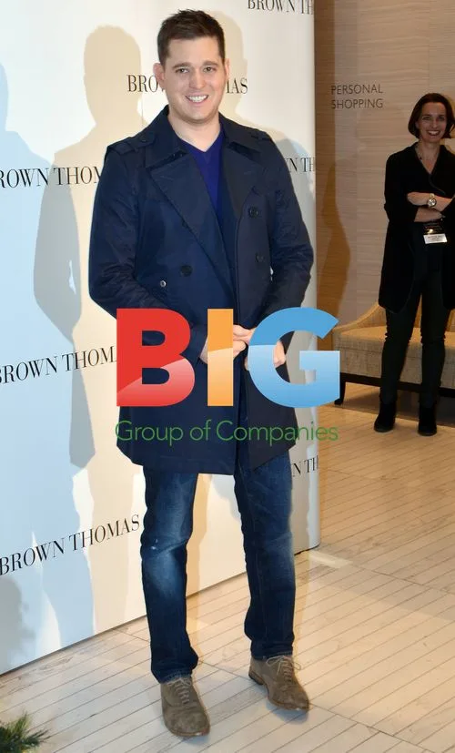 Michael Bublé at Brown Thomas Christmas lights event