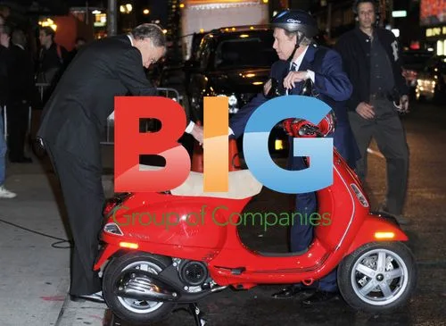 Regis Philbin tries Vespa on talk show set
