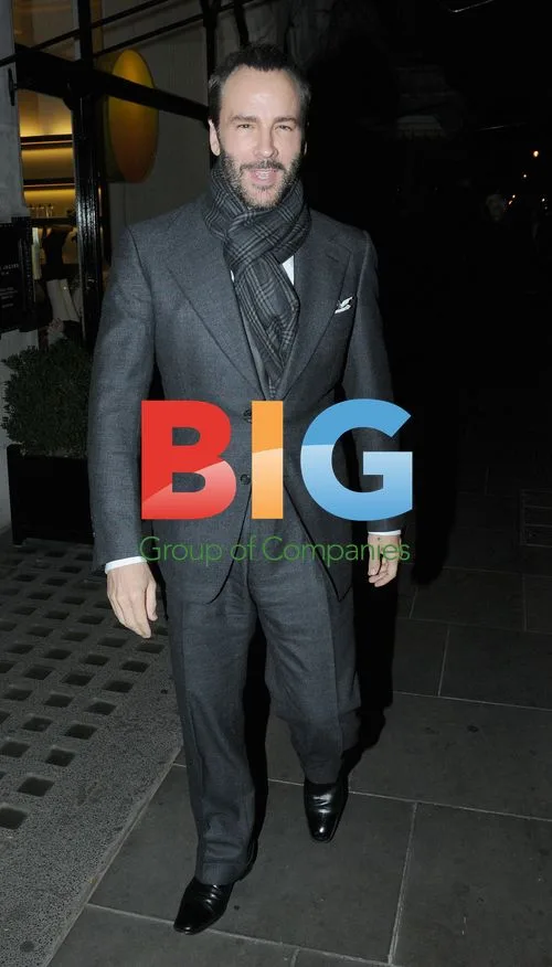 Tom Ford Leaving Scotts Restaurant