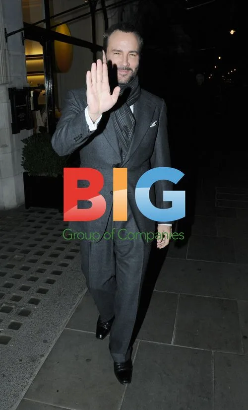 Tom Ford Leaving Scotts Restaurant in London