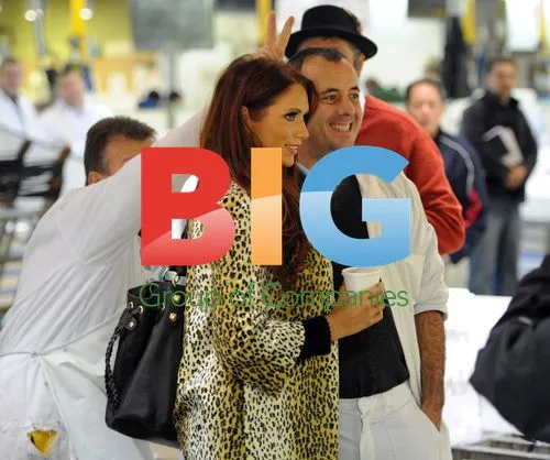 Amy Childs and Aldo Zilli go shopping at Billingsgate