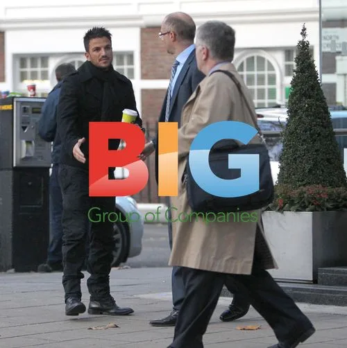 Katie Price and Peter Andre Leaving Lawyers Office