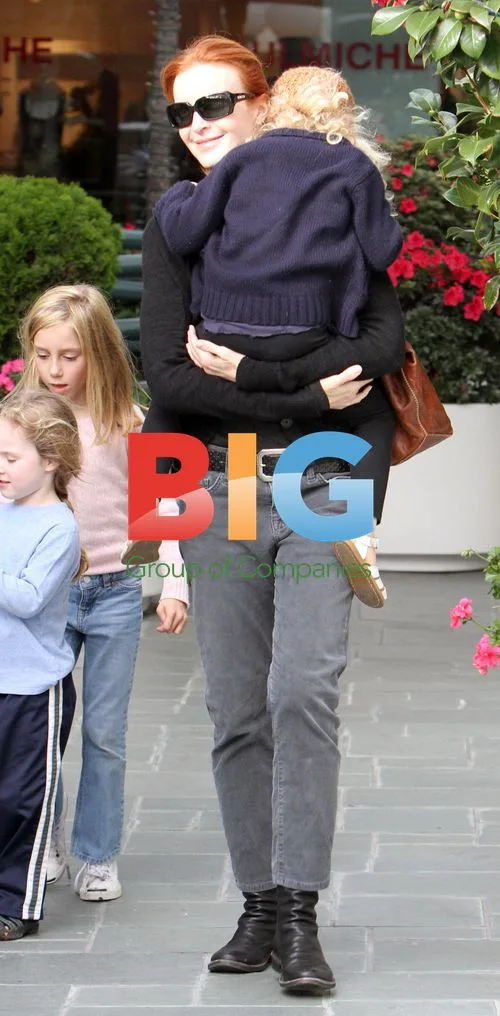 Marcia Cross Out with Twins in CA