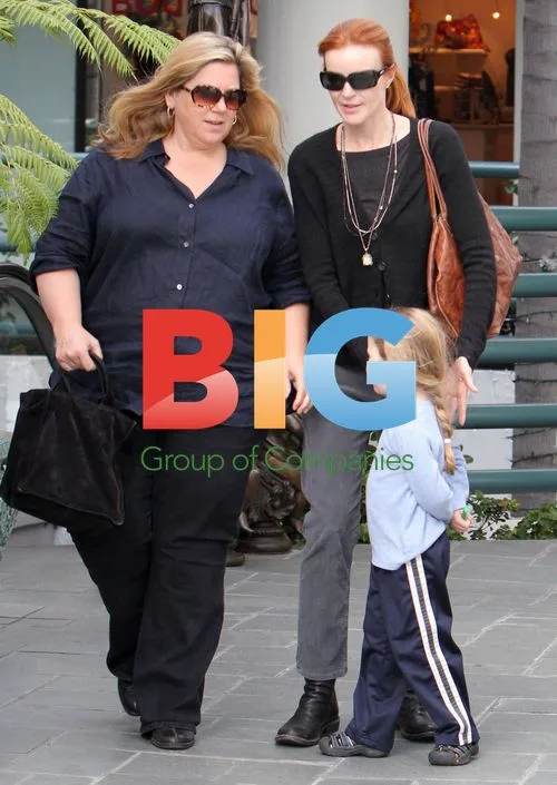 Marcia Cross with Twin Daughters