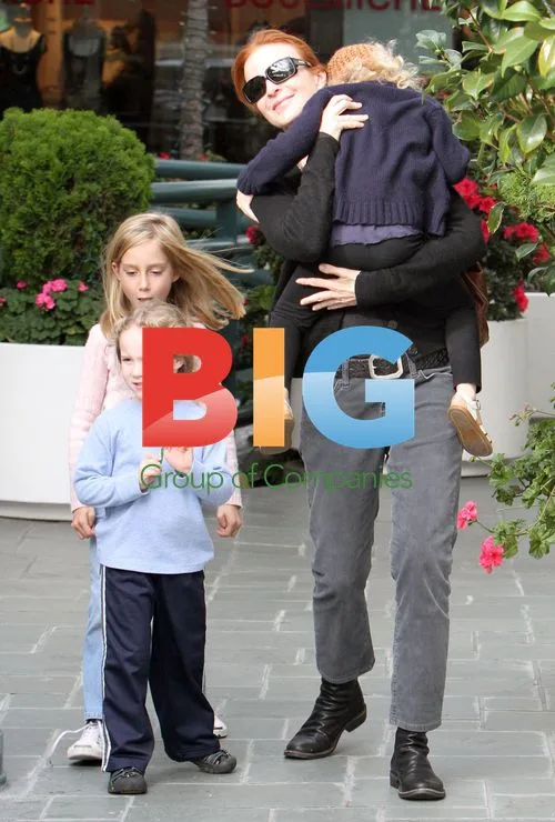 Marcia Cross with Twins in California