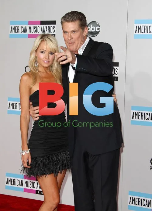 David Hasselhoff and Haley Roberts at AMAs