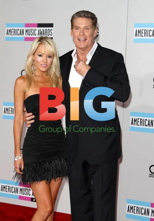 David Hasselhoff and Haley Roberts at 2011 AMAs