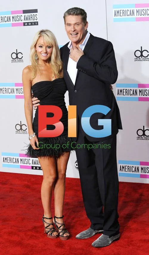 Haley Roberts and David Hasselhoff at 39th American Music Awards
