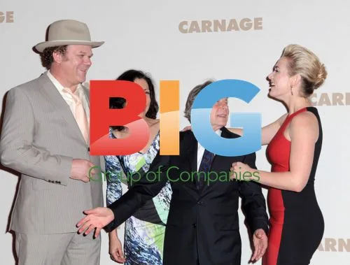 John C.Reilly, Yasmina Reza, Roman Polanski and Kate Winslet at "Carnage" Premiere