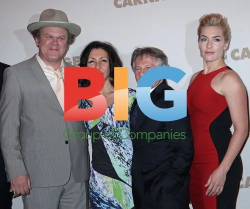 John C.Reilly, Yasmina Reza, Roman Polanski and Kate Winslet at Carnage premiere