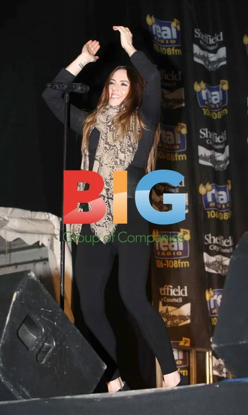 Mel C Turns on Sheffield's Christmas Lights