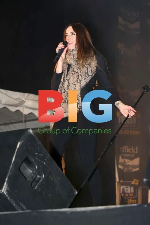 Mel C Switches on Sheffield Christmas Lights