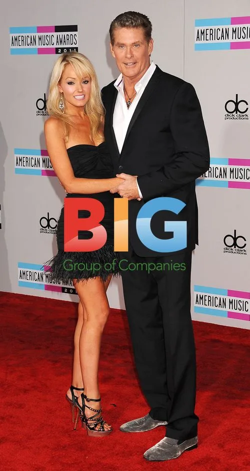 Haley Roberts and David Hasselhoff at 2011 AMAs