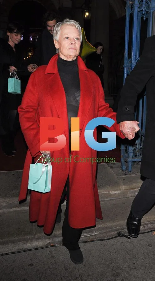 Judi Dench Leaving Somerset House