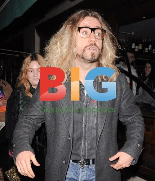 Justin Lee Collins out with friend in London