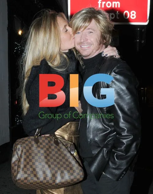 Hairdresser Nicky Clarke and Girlfriend Out in Mayfair