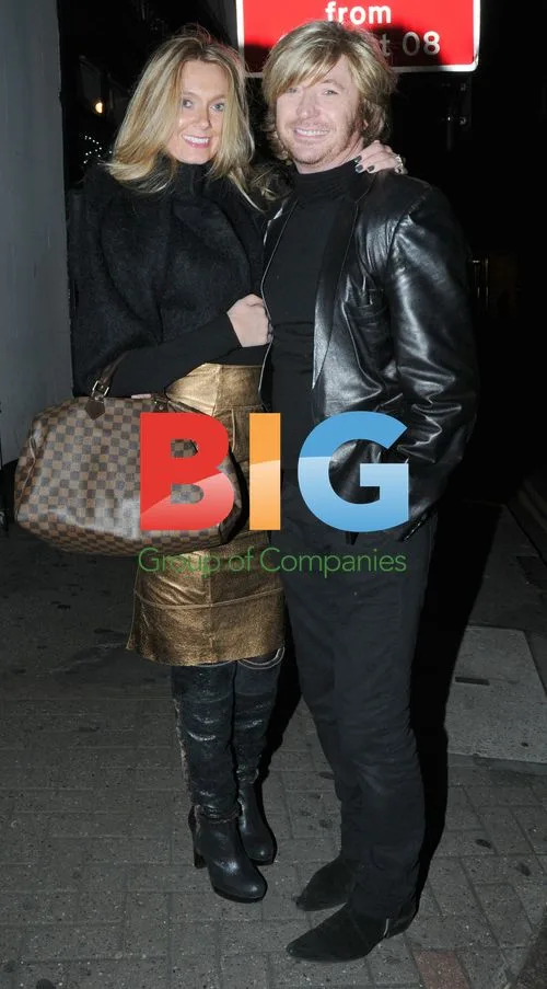 Nicky Clarke and Kelly Simpkin Spotted in London
