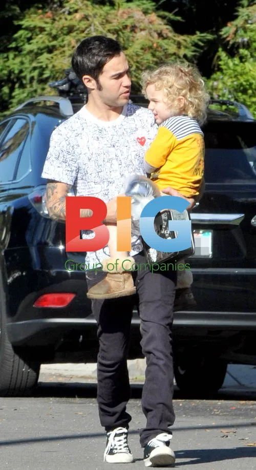 Pete Wentz and Son Bronx at Playdate