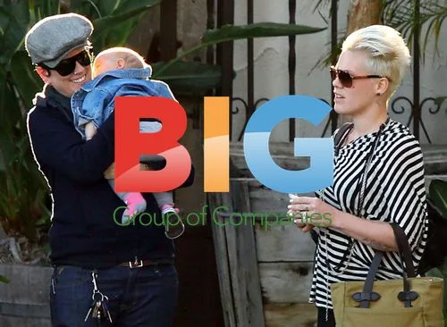 Pink with daughter Willow in LA