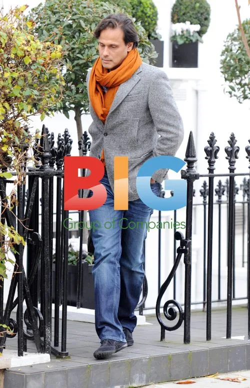 Liz Hurley's ex Arun Nayar seen leaving home