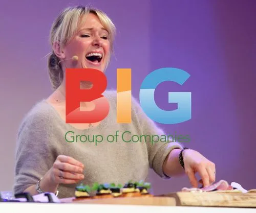 Rachel Allen cooking at BBC Food Show