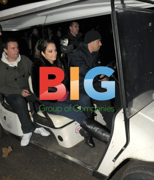 Tulisa and X Factor Finalists at Winter Wonderland