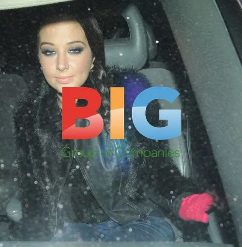 Tulisa Visits X Factor Finalists at Winter Wonderland