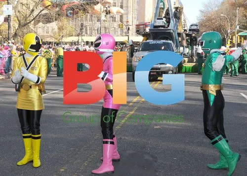 Power Rangers at Thanksgiving Parade