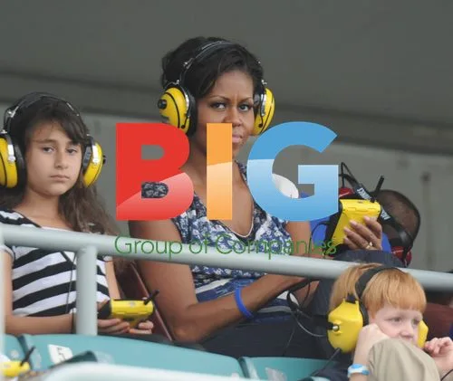First Lady Michelle Obama at NASCAR Race