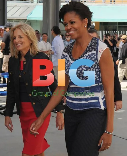 Michelle Obama at NASCAR Race