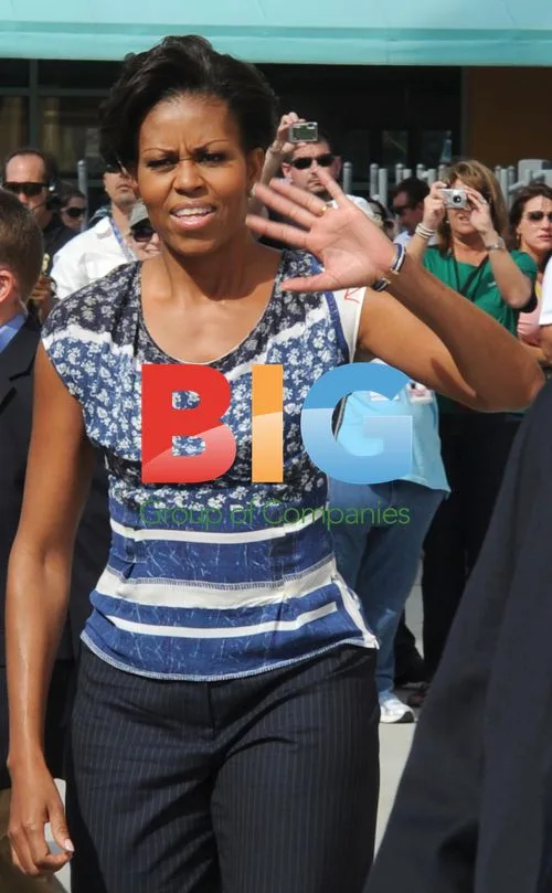 Michelle Obama at NASCAR Race