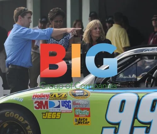 First Lady Michelle Obama meets driver Carl Edwards