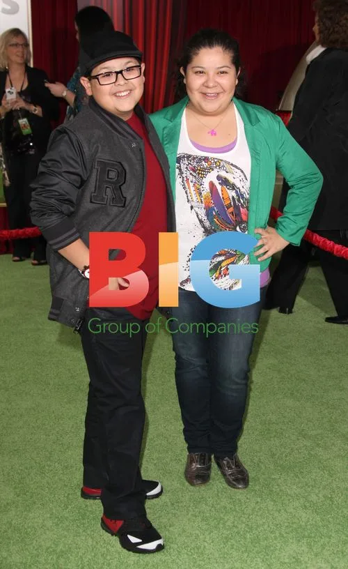 Rico and Raini Rodriguez at 'The Muppets' Premiere