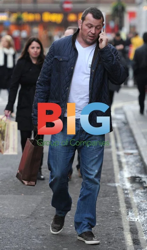 England Rugby Player Steve Thompson Shopping in London