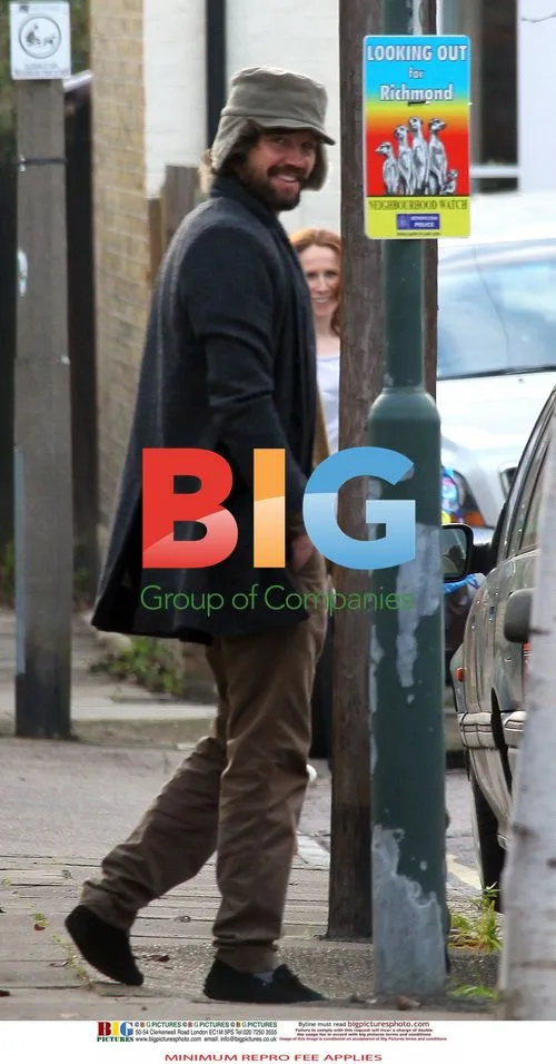 Jason Orange and Catherine Tate Depart in Vintage Car