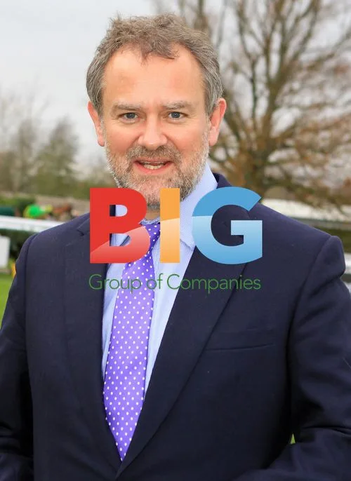 Hugh Bonneville at Hennessy Gold Cup Race