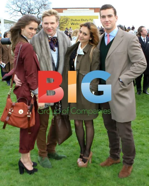 Jade Williams, Henry Conway and Zara Martin at Hennessy Cup