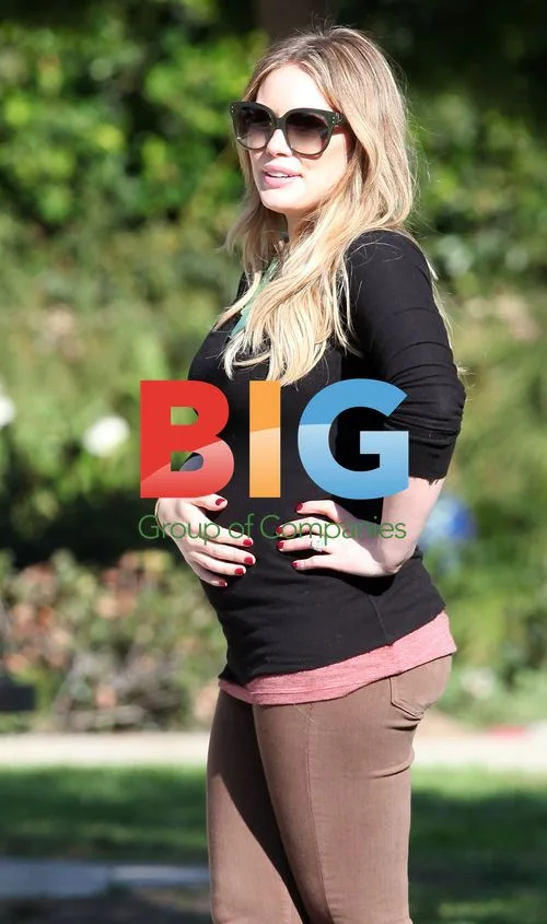 Hilary Duff and Mike Comrie at Coldwater Canyon Park