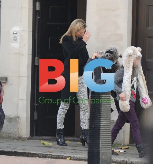 Kate Moss Takes Daughters Out in London