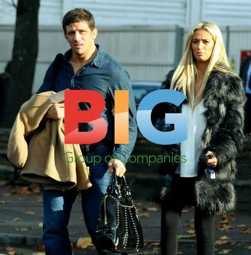 Alex Reid and Chantelle Houghton at hospital with baby scan