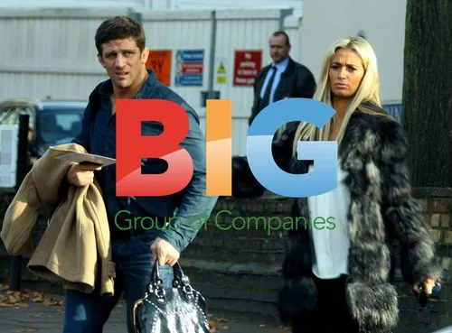 Alex Reid and Chantelle Houghton Leaving Hospital